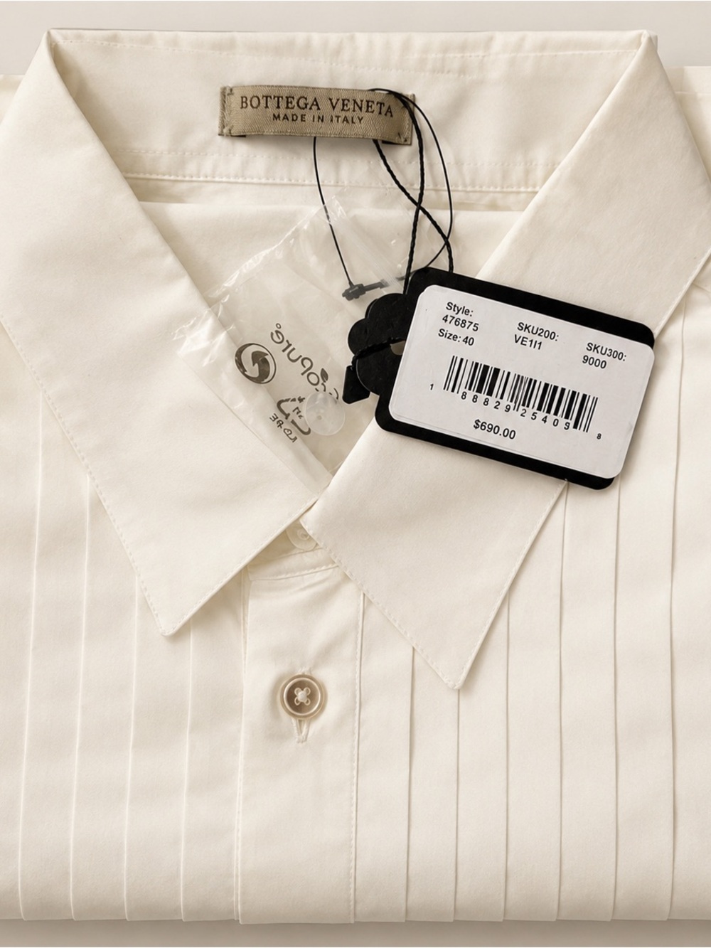 Bottega Veneta Tux White Shirt